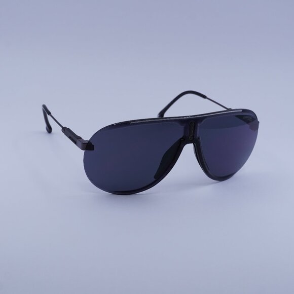 Carrera SUPERCHAMPION V8I 2K Sunglasses Black Shield Frame, Grey AR Lenses - Picture 1 of 11